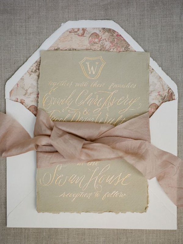 invito matrimonio vintage